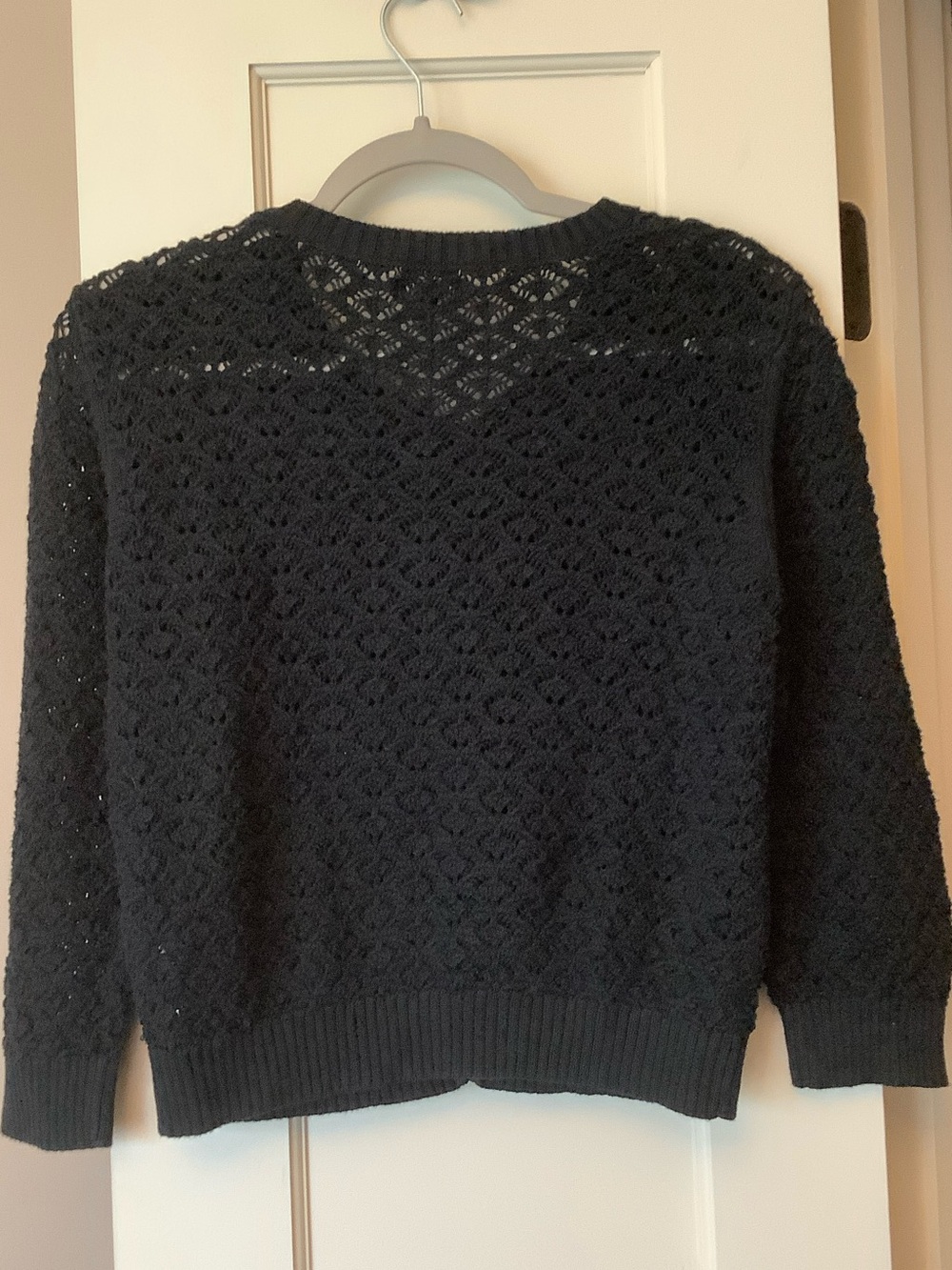 Apt. 9 Black Crochet Lace Button-Front Cardigan - Picture 4 of 7